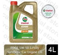 Castrol EDGE 5W-50 Supercar Fully Synthetic Fluid Titanium Engine Oil, 4 L