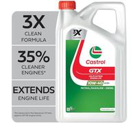 Castrol GTX 10W-40 A3/B4 Engine Oil 5L