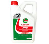 Castrol GTX 15W-40 15W40 A3/B3 Synthetic Technology Engine Oil - 4 Litres 4L New