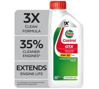 Castrol GTX 5W-30 A5/B5 Engine Oil 1L, White