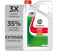 Castrol GTX 5W-30 A5/B5 Full Synthetic Engine Oil, 5L