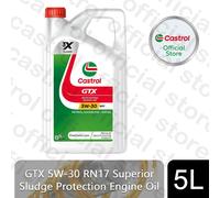 Castrol GTX 5W-30 ACEA C3 RN17 5L Superior Sludge Protection Engine Oil