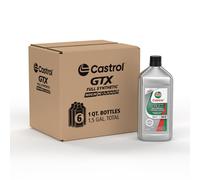 Castrol GTX Full Synthetic High Mileage 0W-20 Motor Oil 1 Quart Pack of 6
