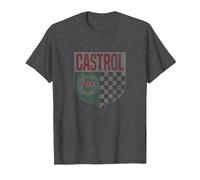 Castrol GTX Racing Motor Oil Vintage Retro Logo PAPL1356 T-Shirt, Men, Dark Heather Grey, 3X-Large