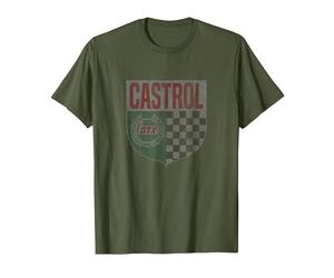 Castrol GTX Racing Motor Oil Vintage Retro Logo PAPL1356 T-Shirt, Men, Olive Green, Medium