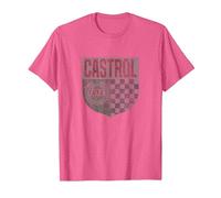 Castrol GTX Racing Motor Oil Vintage Retro Logo PAPL1356 T-Shirt, Men, Pink Heather, Medium