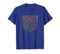Castrol GTX Racing Motor Oil Vintage Retro Logo PAPL1356 T-Shirt, Men, Royal Blue, XX-Large