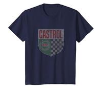 Castrol GTX Racing Motor Oil Vintage Retro Logo PAPL1356 T-Shirt, Youth, Navy Blue, Medium