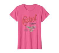 Castrol Liquid Engineering Vintage Retro Logo PAPL1346 T-Shirt, Women, Pink Heather, 3X-Large