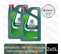 Castrol MAGNATEC 0W-30 D Car Engine Oil with Dualock Technology, 2x5 Litre