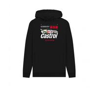 Castrol Men's Bold Retro Hoodie in Black | Size: Large Castrol Black L