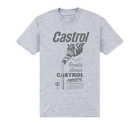Castrol Men's Fresh Clean T-Shirt in Grey | Size: Large Castrol Grey L