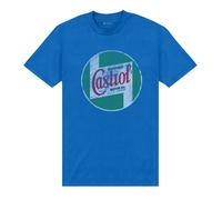 Castrol Men's Motor Oil T-Shirt in Blue | Size: Small Castrol Blue S