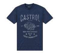 Castrol Men's Motor Oil T-Shirt in Navy | Size: Medium Castrol Navy M