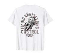 Castrol Motor Oil Liquid Engineering Bike Graphic PAPL3532 T-Shirt