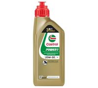 Castrol POWER 1 4T 20W-50 Semi-Synthetic Motorcycle Engine Oil, 1 Litre