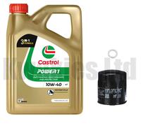 Castrol Power 1 and Hi-Flo Oil Filter for Yamaha YZF-R1 5PW 2002-2003