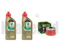 Castrol Power 1 Oil and Hi-Flo Oil Filter for Honda CBR250R MC41 2011-2015