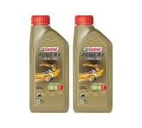 CASTROL POWER 1 Racing 10W40 Engine Oil 4T 4 Stroke 2x 1L Synthetic Motorcycle