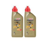 CASTROL POWER 1 SAE 15W50 Engine Oil 4T 4 Stroke 2x 1L Motorcycle Motorbike 2L
