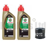 Castrol Power 1 Ultimate Oil & Hi-Flo Oil Filter Kawasaki ER-6N ER6 (ER650) 2006