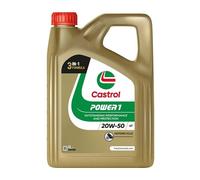 Castrol POWER1 4T 20W-50 20W50 Mineral 4 Stroke Motorcycle Engine Oil 4 Litre 4L