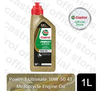 Castrol POWER 1 Racing 4T 10W-50 Fully Synthetic Engine Oil for Motorcycle, 1L