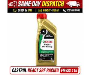 Castrol React SRF Racing DOT 4 1L 15F1D0 Ultra High Temp Motorsport Fluid