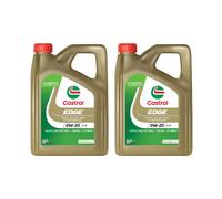 CASTROL SAE 0W20 Engine Oil 2x 4 Litres Synthetic ACEA Light Duty C5 15F612