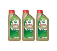 CASTROL SAE 0W20 Engine Oil 3x 1 Litre Synthetic ACEA Light Duty C5 15F610