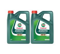 CASTROL SAE 0W30 Engine Oil 2x 4 Litres Synthetic ACEA Light Duty C2 15F67B
