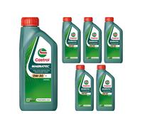CASTROL SAE 0W30 Engine Oil 6x 1 Litre Synthetic ACEA Light Duty C2 15F67C