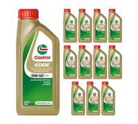 CASTROL SAE 0W40 Engine Oil 12x 1 Litre Synthetic ACEA A3/B4 API Gasoline SP