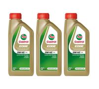 CASTROL SAE 0W40 Engine Oil 3x 1 Litre Synthetic ACEA A3/B4 API Gasoline SP