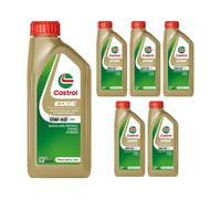 CASTROL SAE 0W40 Engine Oil 6x 1 Litre Synthetic ACEA A3/B4 API Gasoline SP