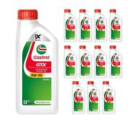 CASTROL SAE 5W30 Engine Oil 12x 1 Litre Synthetic ACEA Light Duty C4 15F64C