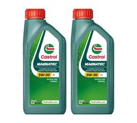 CASTROL SAE 5W30 Engine Oil 2x 1 Litre Synthetic ACEA Light Duty C2 15F6C8