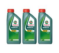 CASTROL SAE 5W30 Engine Oil 3x 1L Synthetic ACEA Light Duty C3 API Gasoline SN