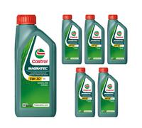 CASTROL SAE 5W30 Engine Oil 6x 1 Litre Synthetic ACEA Light Duty C2 15F6C8