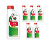 CASTROL SAE 5W30 Engine Oil 6x 1 Litre Synthetic ACEA Light Duty C4 15F64C