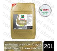 Castrol Vecton Long Drain 10W-30 E6/E9 Diesel Engine Oil Heavy Duty Pack, 20L