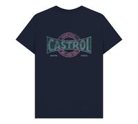 Castrol Vintage Unisex T-Shirt in Navy | Size: 3XL Castrol Navy 3XL
