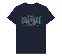 Castrol Vintage Unisex T-Shirt in Navy | Size: Small Castrol Navy S