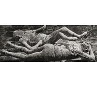 Casts of bodies found during excavations at Pompeii Italy. After a drawing in an 1893 edition of L'illustration. The city was buried by ash after an eruption of Mt Vesuvius in AD 79. In 1863