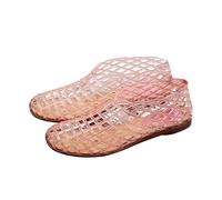 Casual 2026 Flat Sandals for Women Trendy Comfortable Summer Beach Wedding Spring Falt Cutout Comfy Jelly Ladies Y2K Cutes Western