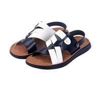 Casual Adjustable the Heel Strap Soft-Soled Clip Toe Beach Sandals for Men, Outdoor Non-slip Breathable Open Toe Hiking Sandals, for Summer, Travel, Outdoor, Beach, Leisure, Driving(Black,5.5 UK)