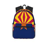Casual Arizona State Flag Backpack For Men And Women Lightweight Travel
