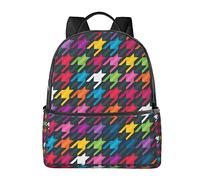 Casual Backpack for Women Men, Rose Day Of The Dead Sugar Skulls Pink White, Durable Daypack Travel Backpack for Hiking Camping Outdoor Sports
