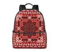 Casual Backpack for Women Men, Sugar Skulls Red Blood Love Heart, Durable Daypack Travel Backpack for Hiking Camping Outdoor Sports