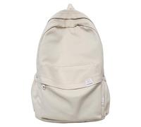 Casual Backpack - Large Capacity Aesthetic Backpack with Multiple Compartments,Waterproof College Student School Bag for Books, Stationery, Water Bottles for Ordina, white, Se référer au descriptif